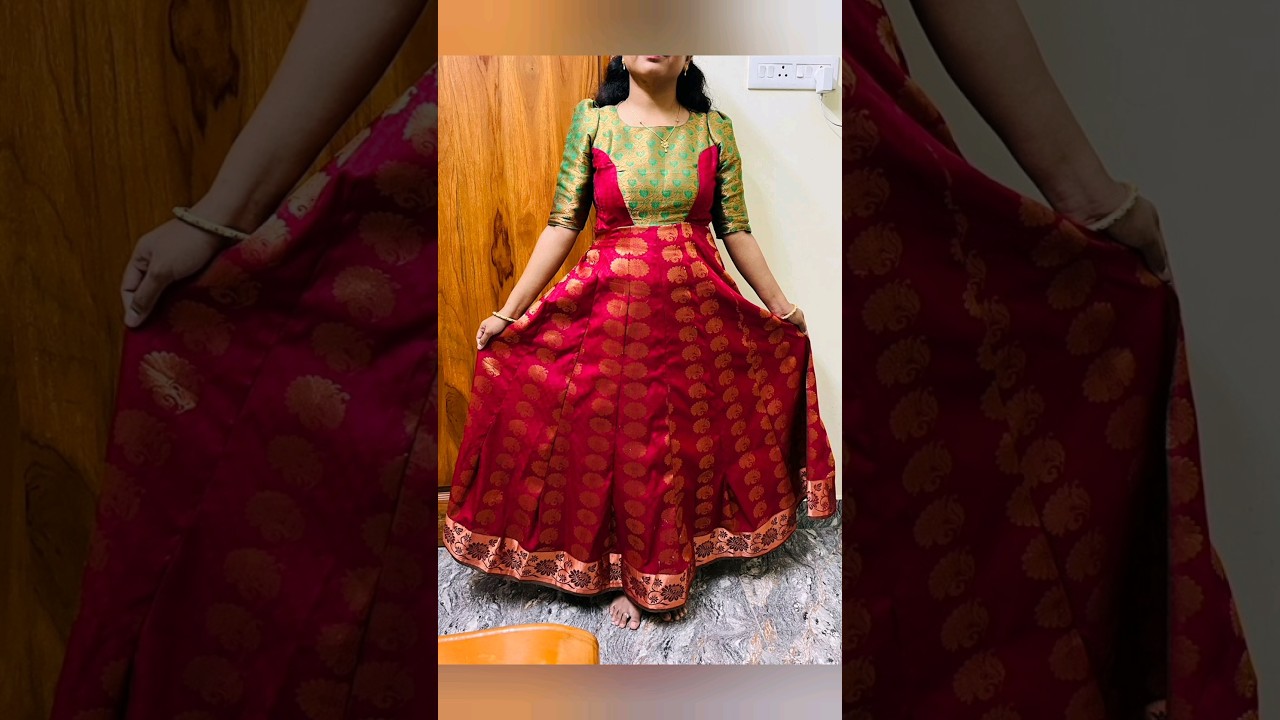 7339232236 .tap to watch full video 👆. Saree to Anarkali. #tutorial #tailoring #anarkali #tamil