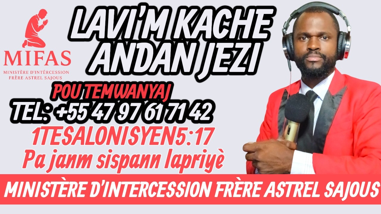 PRIÈRE DU SOIR MARDI 03 MARS 2026 AVEC FRÈRE ASTREL SAJOUS LI POKO TRÒ TA
