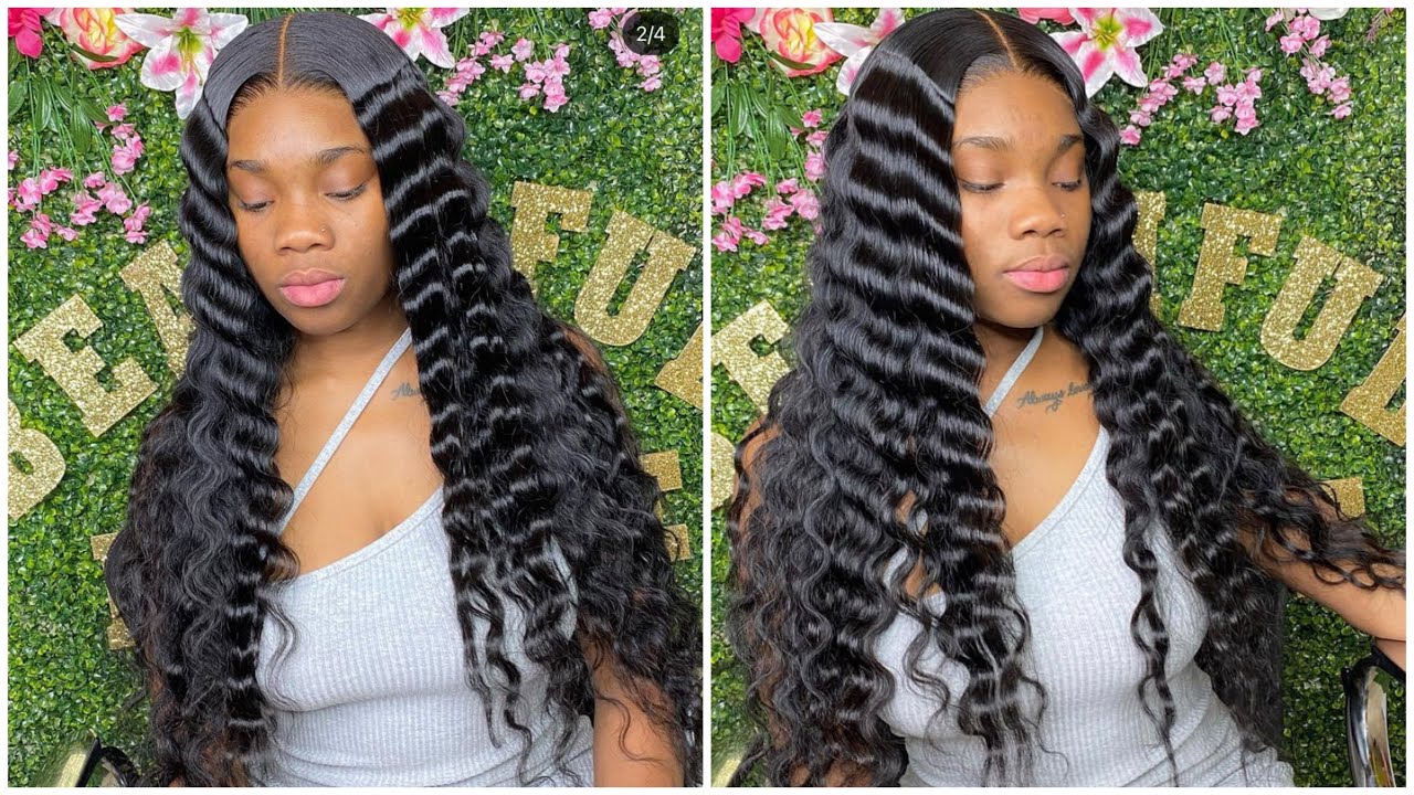 🖤No baby Hair Body Wave Lace Closure Wig install With Crimps😍| UNICE Hair