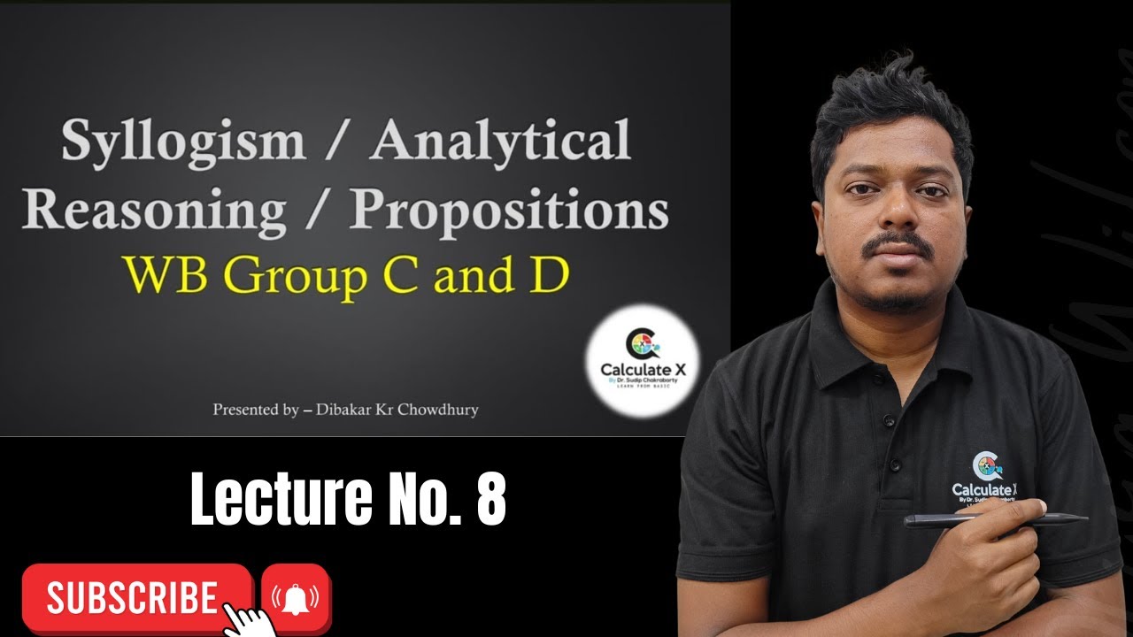 WBSSC GROUP C & D 2025 II REASONING II LECTURE 8