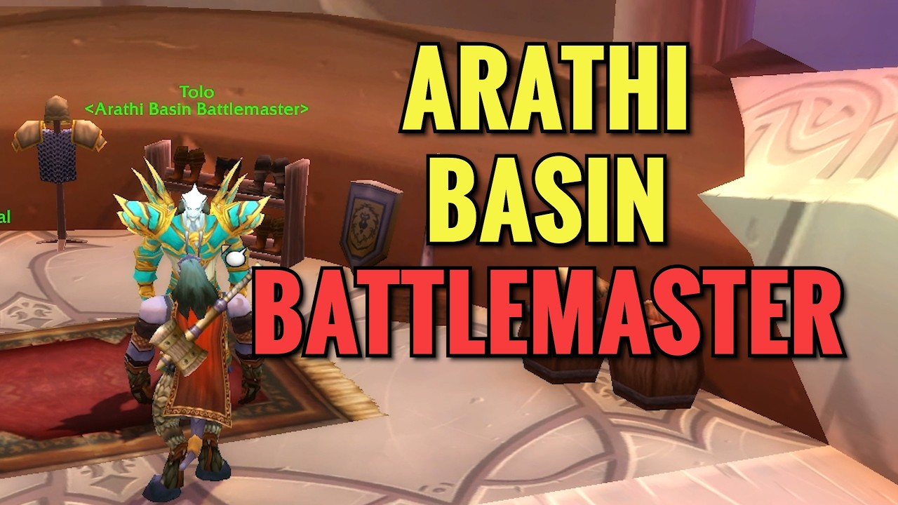 Exodar Arathi Basin Battlemaster NPC Location (WoW TBC)