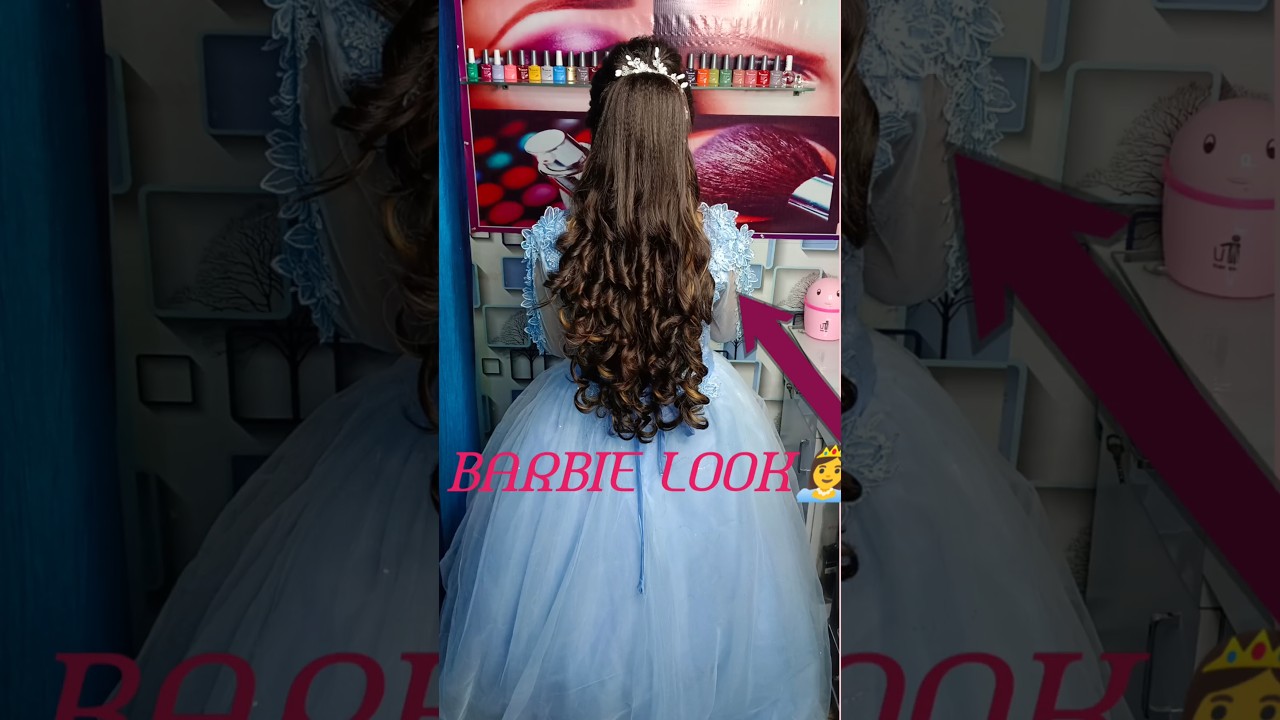 👸👸wedding Curls |Barbie look| #viral #shorts #hairstyle