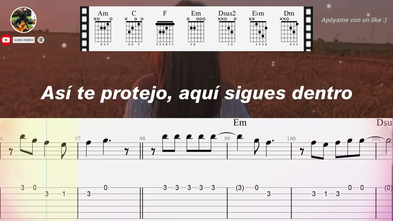 HASTA LA RAÍZ de NATALIA LAFOURCADE! Para guitarra + ACORDES + TABS 🎶❤