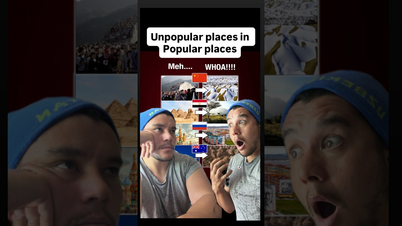 Unpopular places in popular places