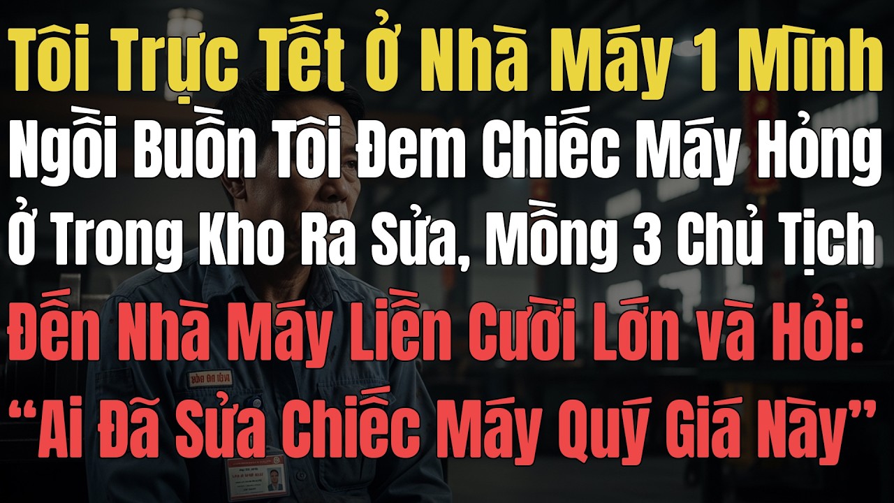 Tôi Trực Tết Ở Nhà Máy 1 Mình, Ngồi Buồn Tôi Đem Chiếc Máy Hỏng Ở Trong Kho Ra Sửa, Mồng 3 Chủ Tịch