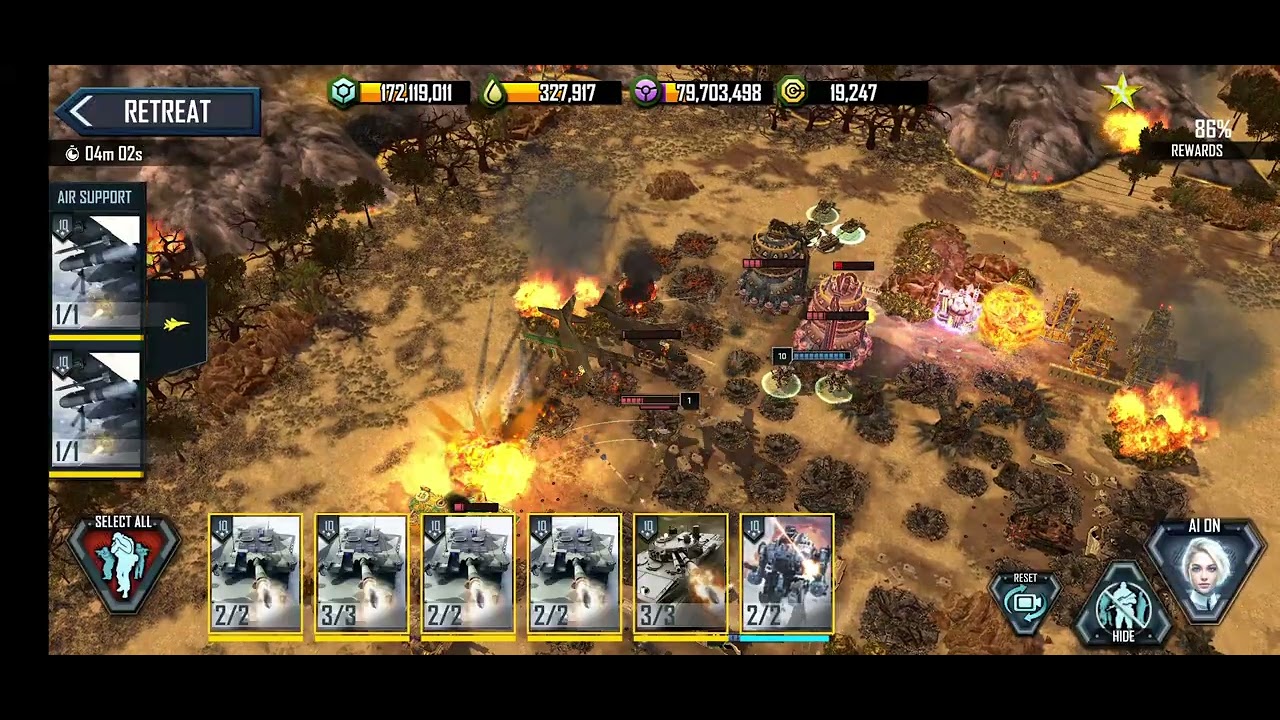 Rogue Assault War commander level 81 vs. 84 battle #warcommanders