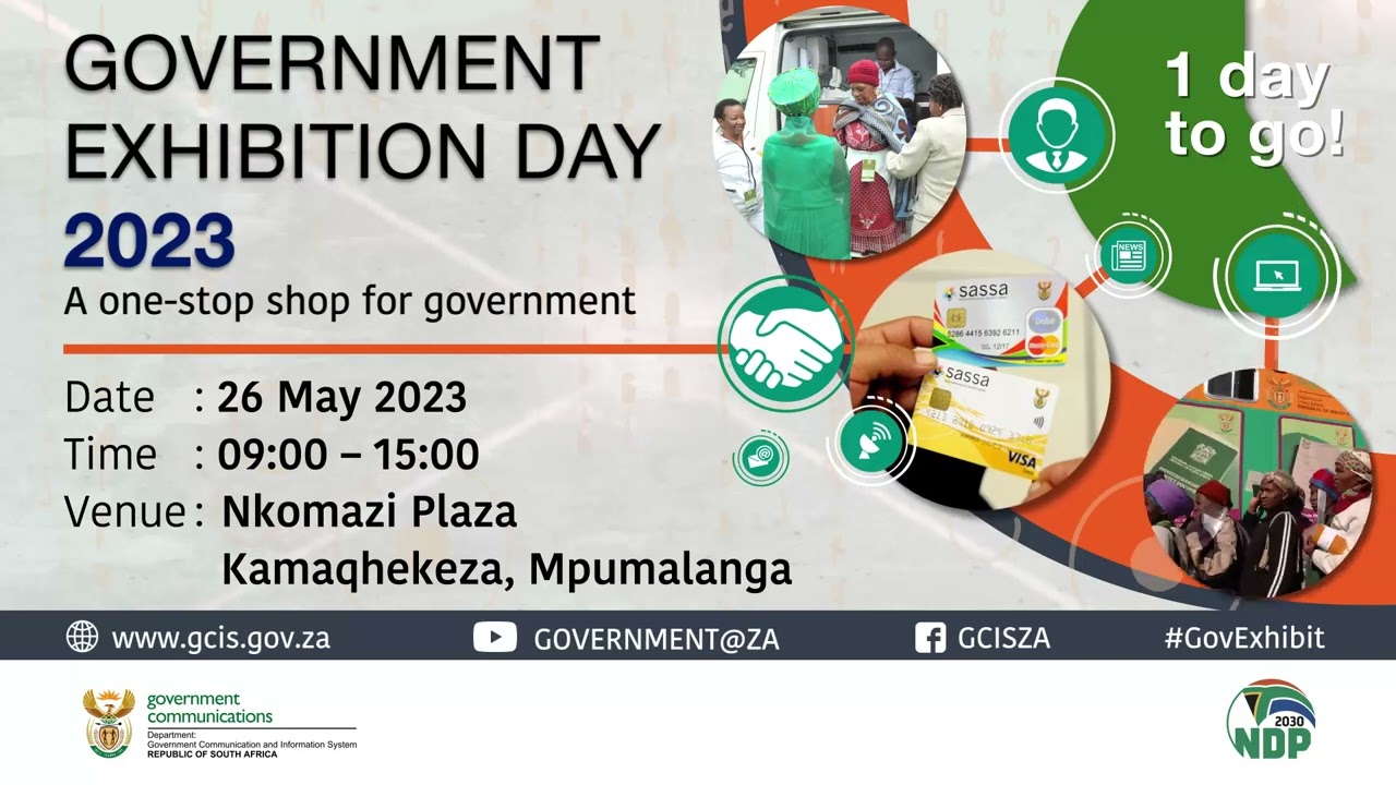 GCIS Government Exhibition Day 1 day to go!