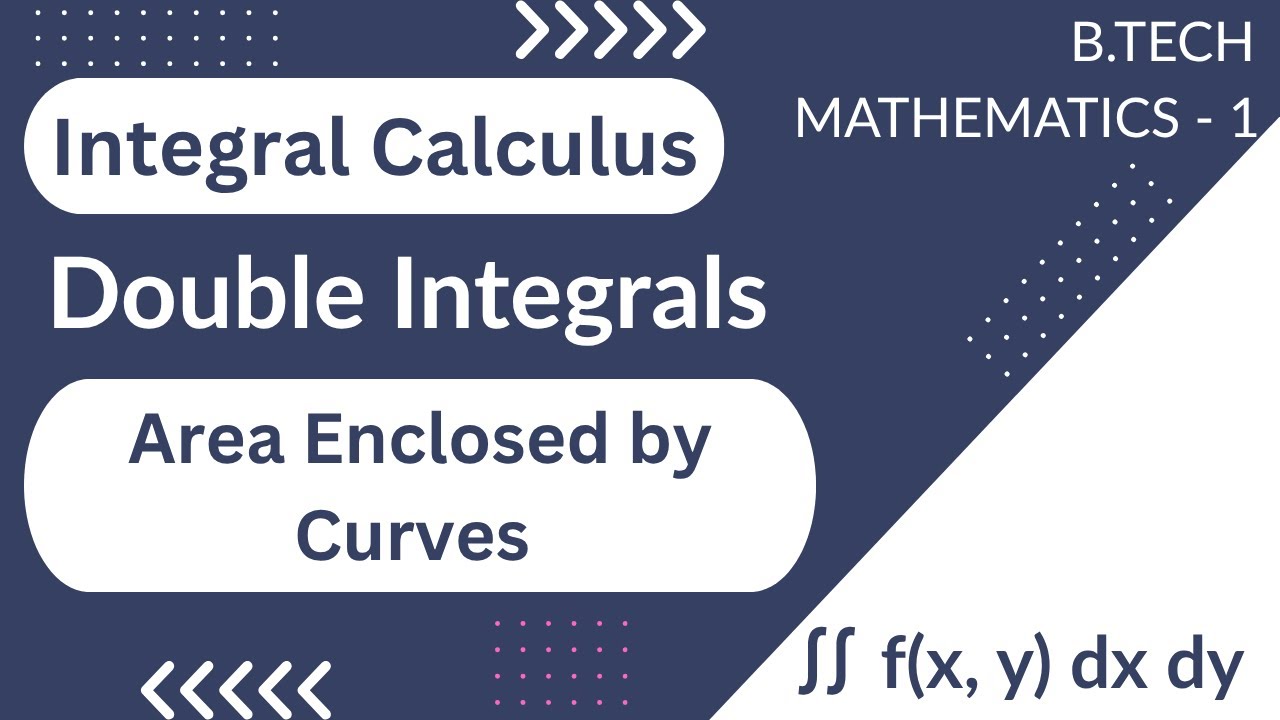 Area Enclosed by Curves using Double Integral | Application of Double Integrals | Multiple Integral