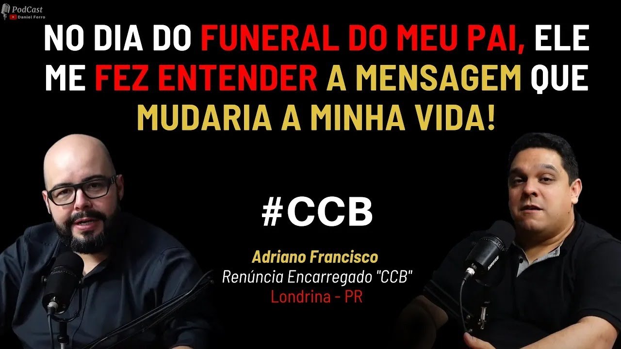 #CCB - QUANDO ENTENDI O EVANGELHO, IR PARA O ENSAIO PASSOU A SER UM GRANDE SOFRIMENTO!