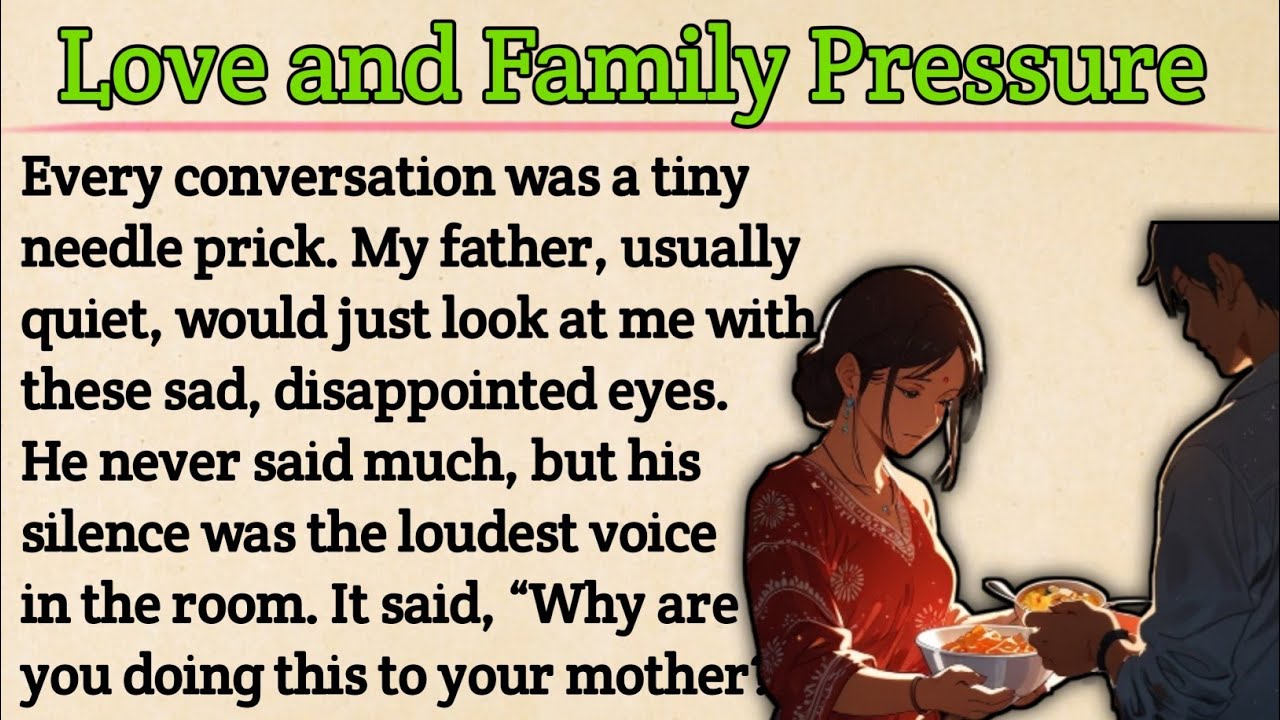 Love and Family Pressure || learn English with Stories | Level 3 English | Rewirs Storie