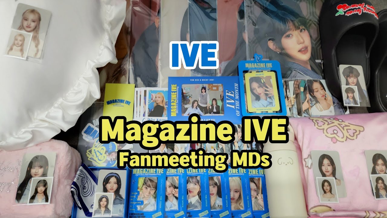 [Unboxing] IVE - 'Magazine IVE' 2nd Fan Meeting MDs (with all member-designed MDs + Photocard)