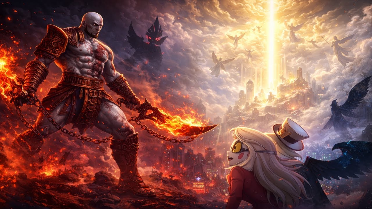 What If Kratos Came Into Hazbin Hotel?