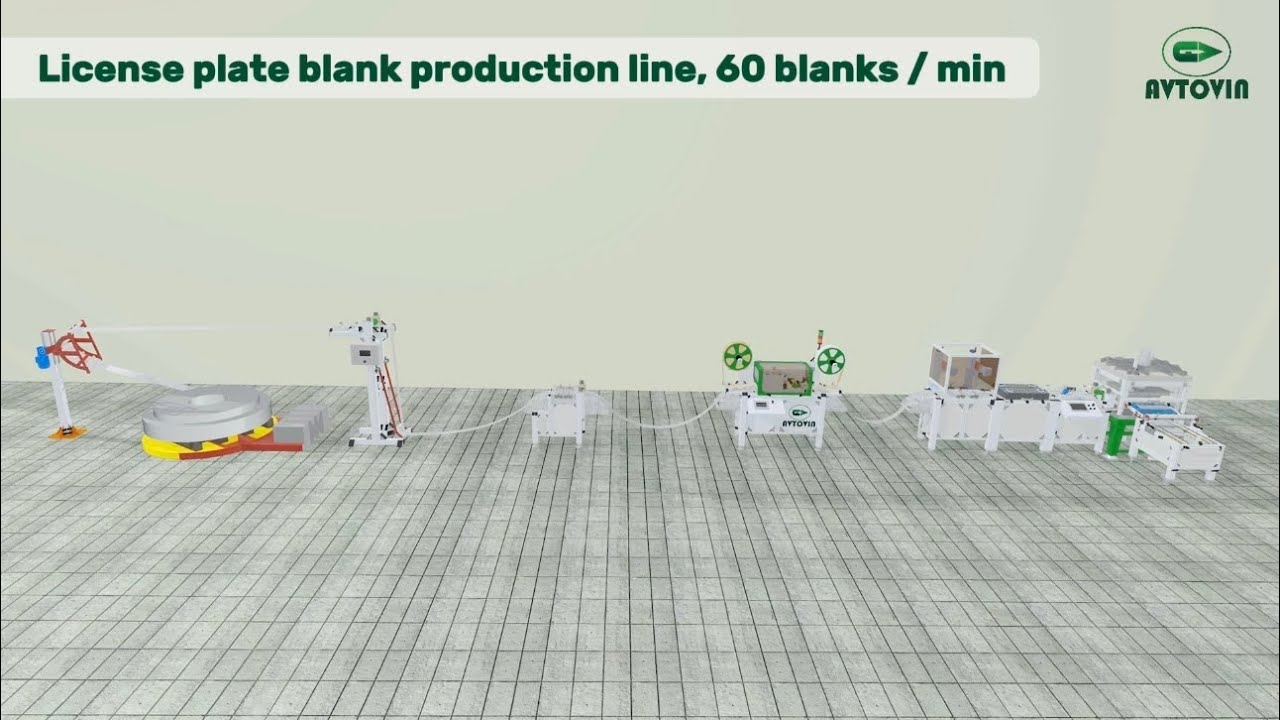 License Plate Blank Production Line
