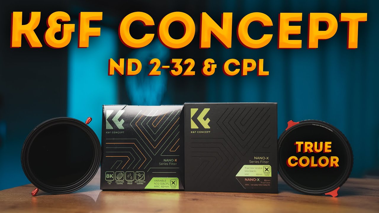 Переменные ND 2-32 от K&F Concept. True Color против обычного.