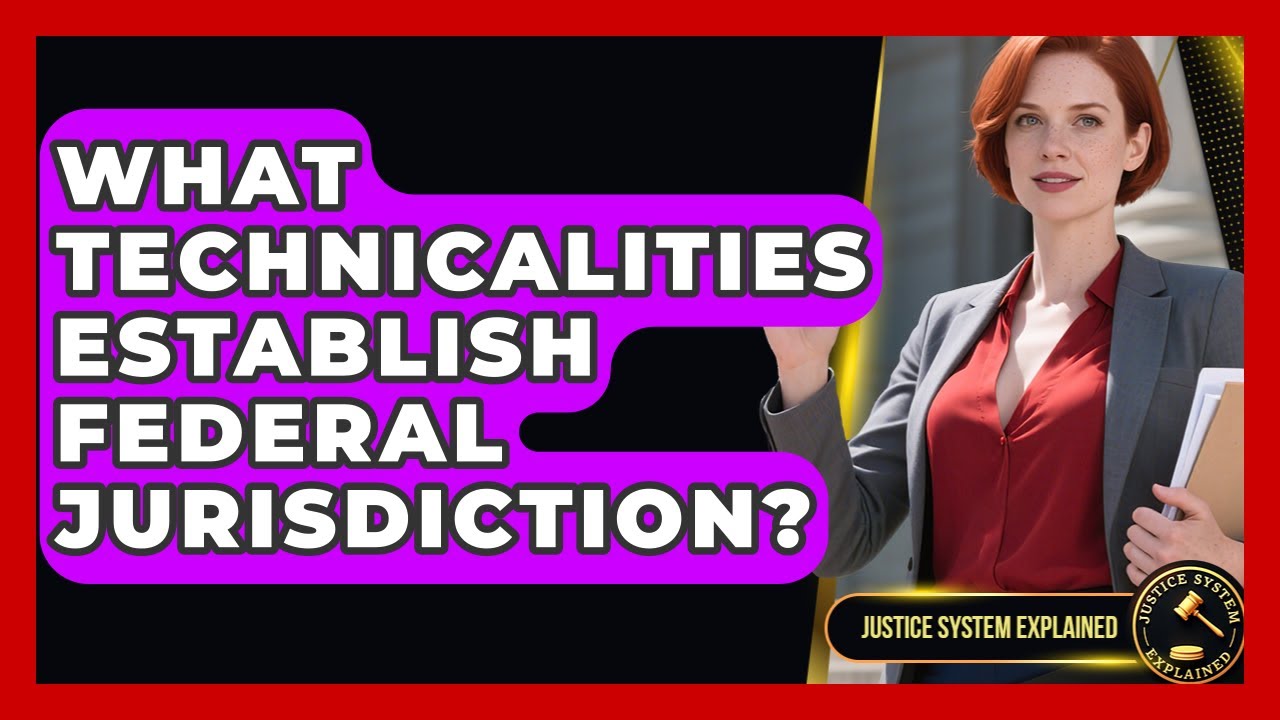 What Technicalities Establish Federal Jurisdiction? - Justice System Explained