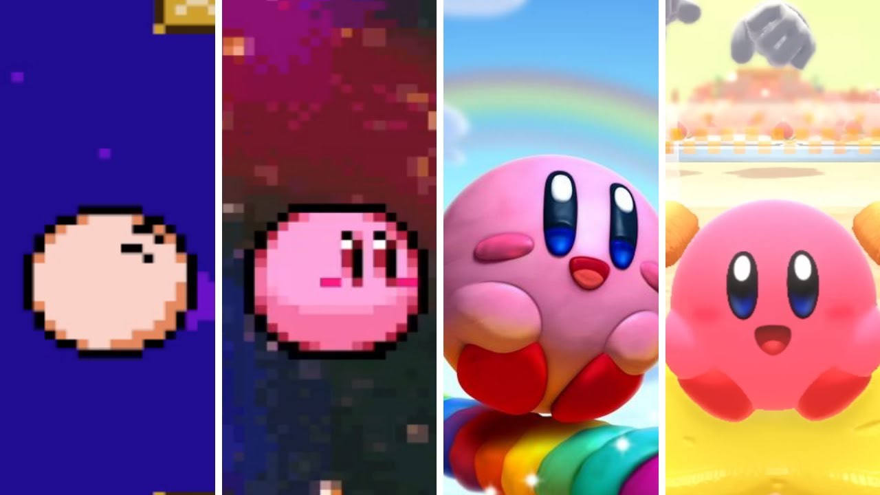 Evolution of Ball Kirby (1993 - 2022)