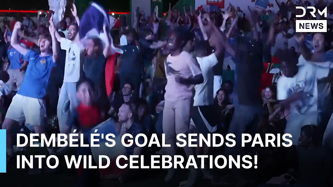 France Fans EXPLODE After Demb&eacute;l&eacute;'s Goal vs Morocco! Paris Goes CRAZY | FIFA World Cup 2026 | AD1Z