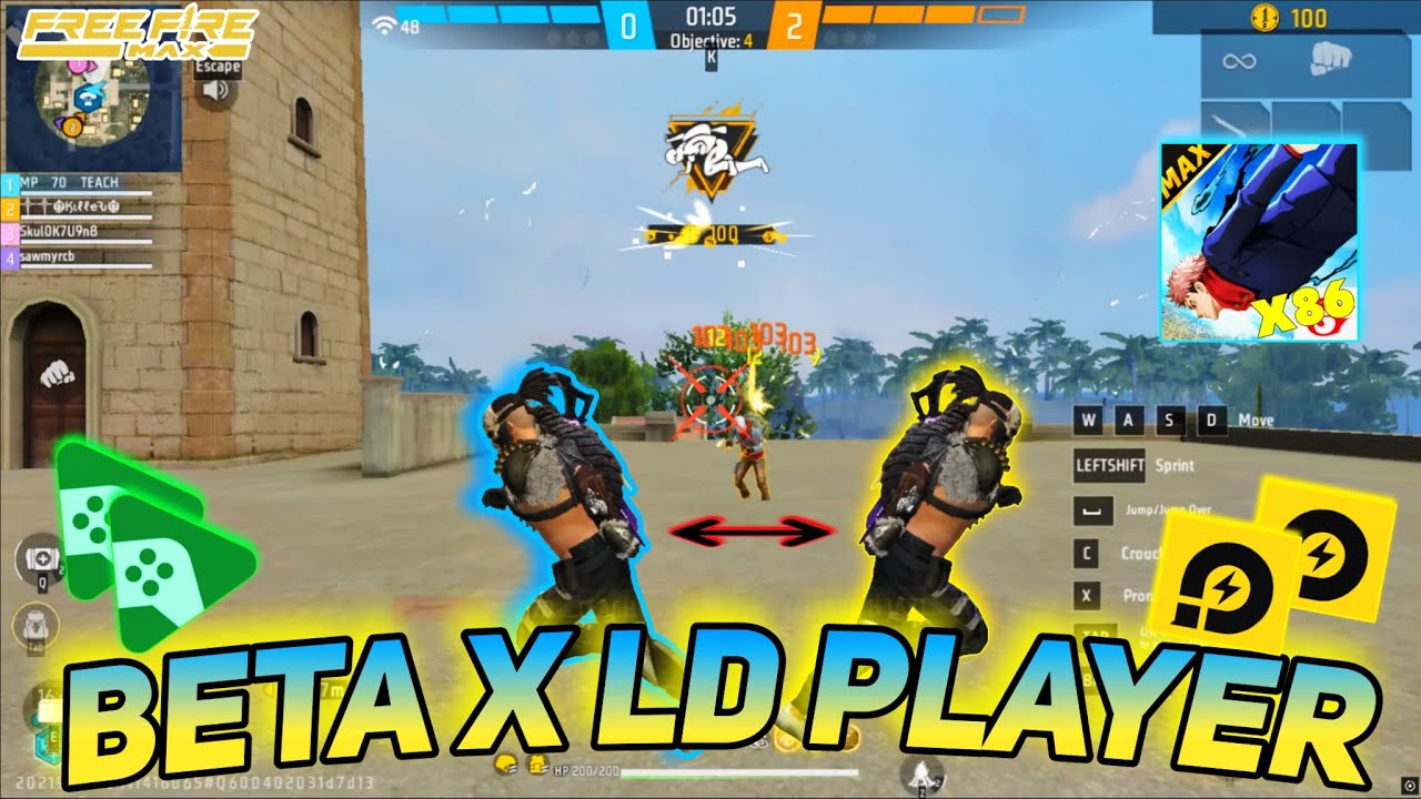 BETA X LD PLAYER 🤯 || Google Play Beta Free Fire In LD Player 🎯