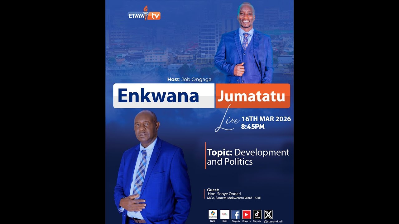 Live:Development and politics with Job ongaga & Hon. Sonye ondari