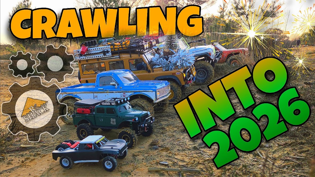 RC Crawlers RC Trail. 17 Rigs Crawling Into 2026!! 🎉 With #fms #axial #element #rc #absima #rcjeep 