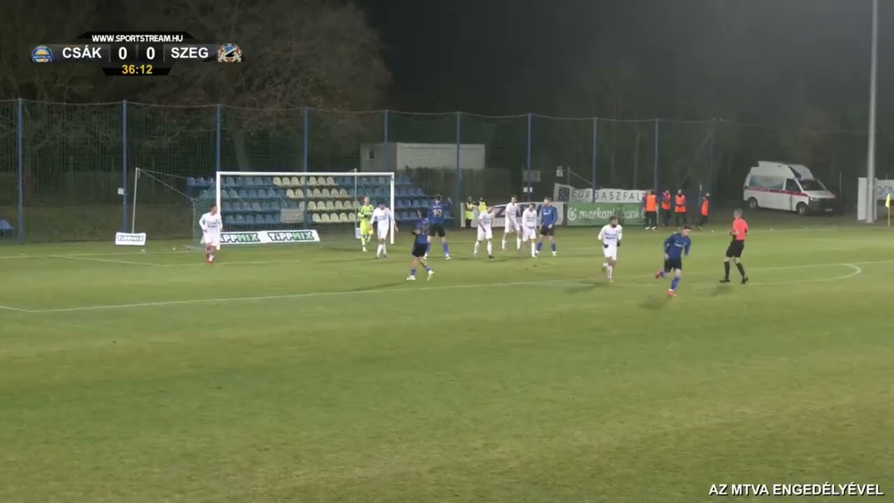 Összefoglaló: Aqvital FC Csákvár–Szeged-Csanád GA 1-1 (1-0)