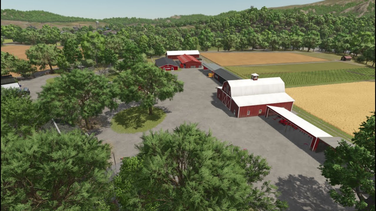 przedctawienie  gospodarstwa #1 riverbend springs #farmingsimulator25 #fs25