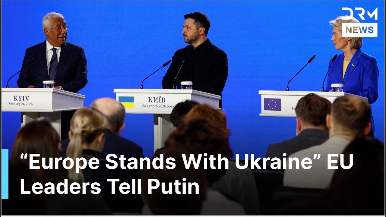 “Europe Stands With Ukraine”, Zelenskiy, von der Leyen Stand United in Kyiv Against Russia | AC1G