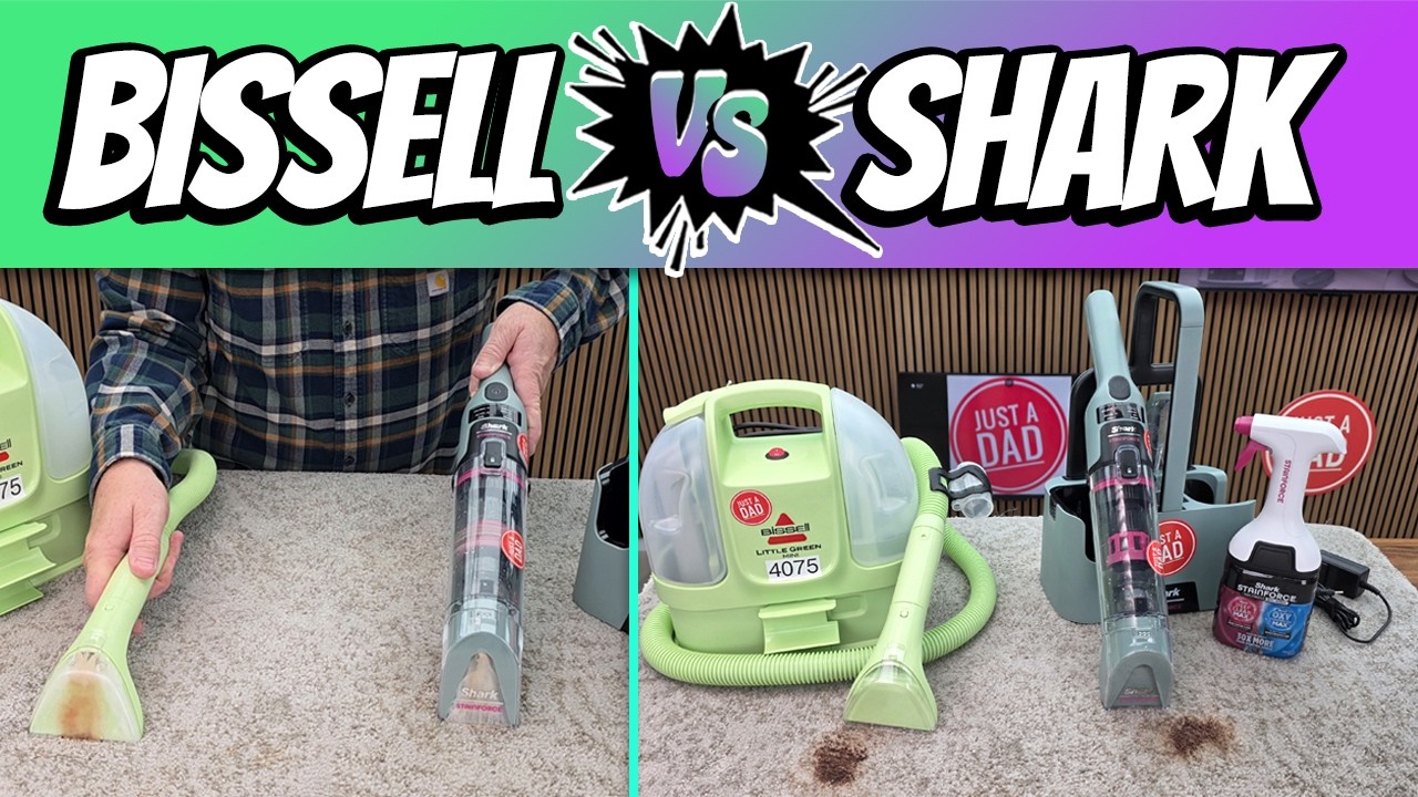 Bissell Little Green Mini 4075 vs Shark StainForce | Best Portable Spot Cleaner Test