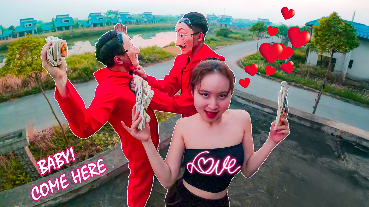 ESCAPING BEAUTIFUL MONEY HEIST GIRL 💕 (Funny ParkourPOV Chase)