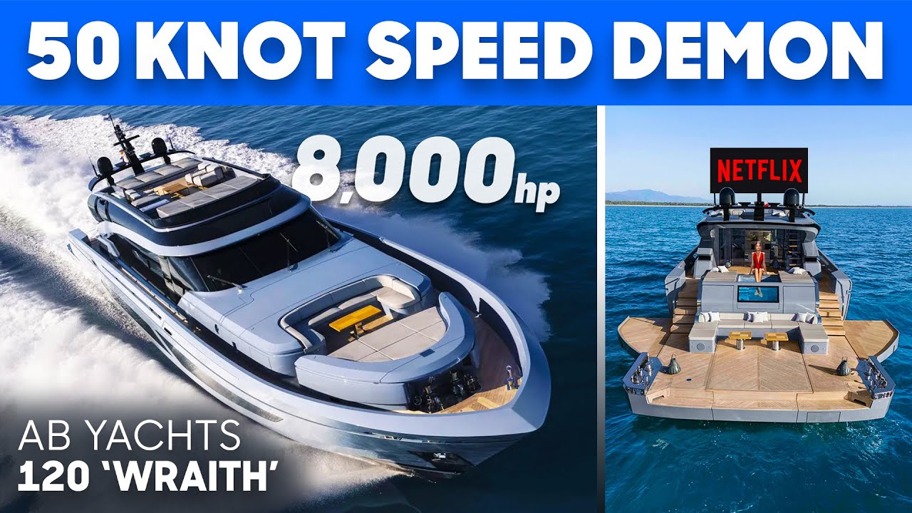 HUGE Beach Club & Outdoor CINEMA 🍿🎬 AB Yachts 120 