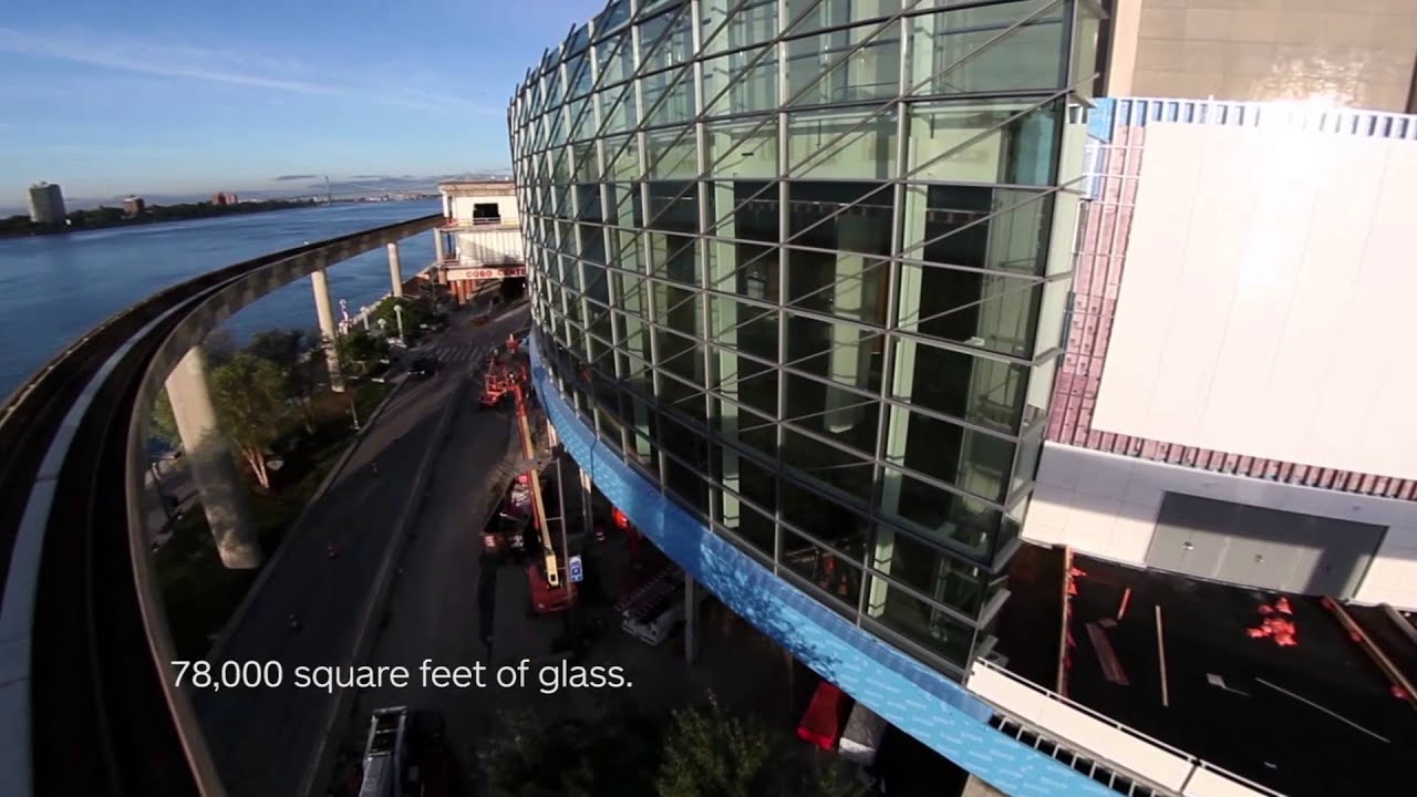 Detroit Cobo Center Renovation 2013 - UAV Aerial Video Footage