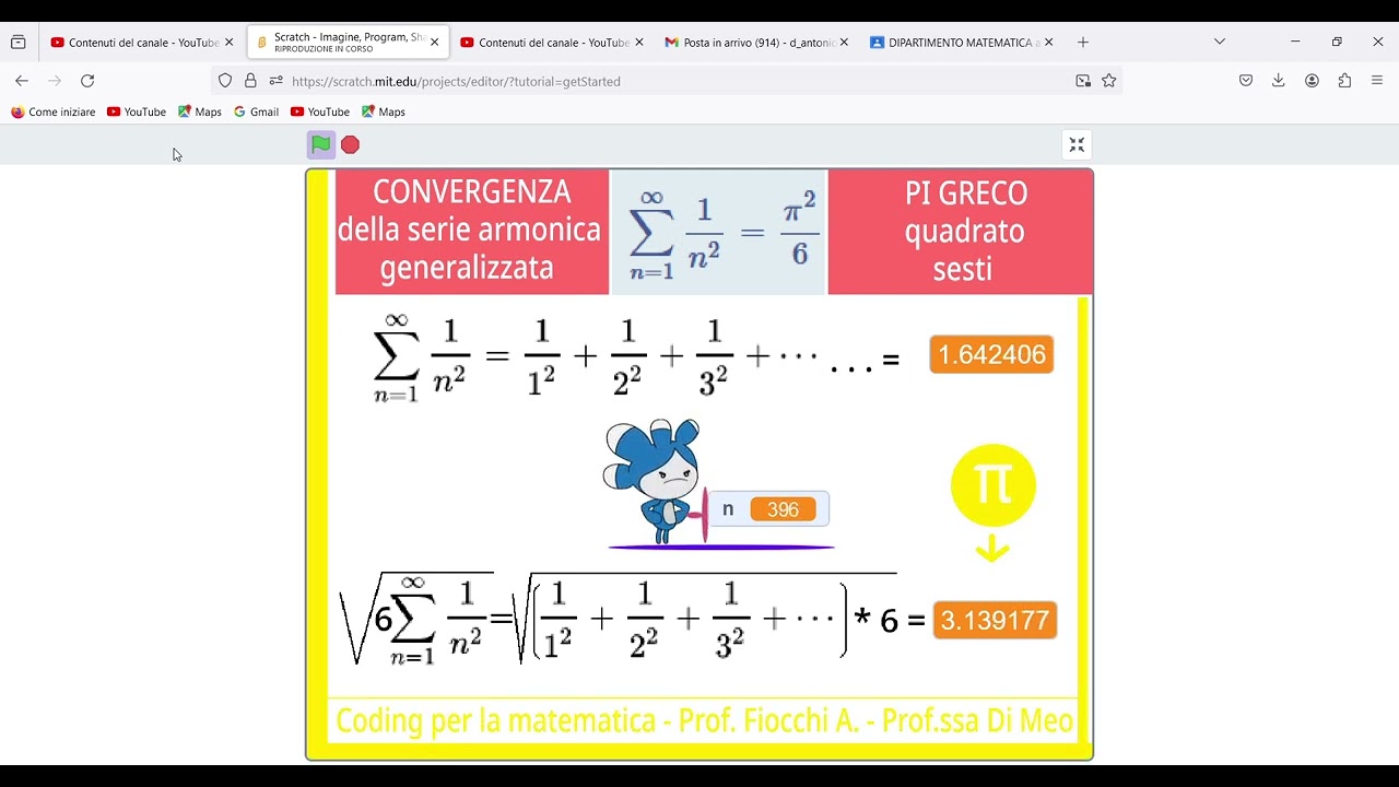 Pi greco - convergenza della serie armonica generalizzata