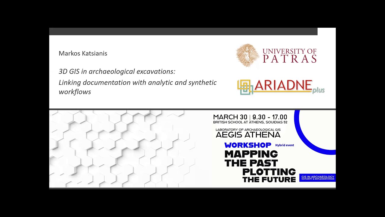 12.3D GIS in archaeological excavations: Linking documentation with analytic and synthetic workflows