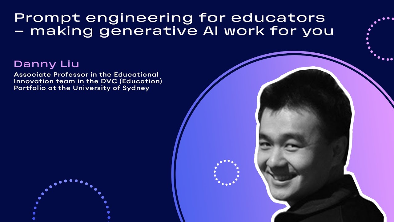 Prompt engineering for educators &ndash; making generative AI work for you