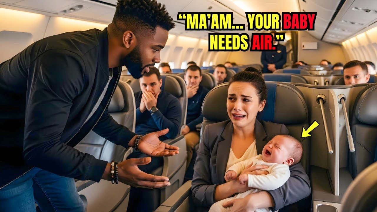 CEO’s Baby Cried Nonstop on Plane—Black Single Dad in Coach Did Something That Silenced First Class