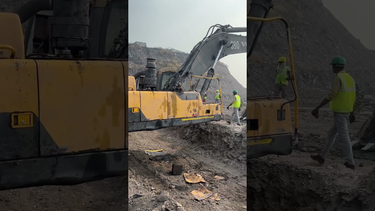 Excavator ring gear change process