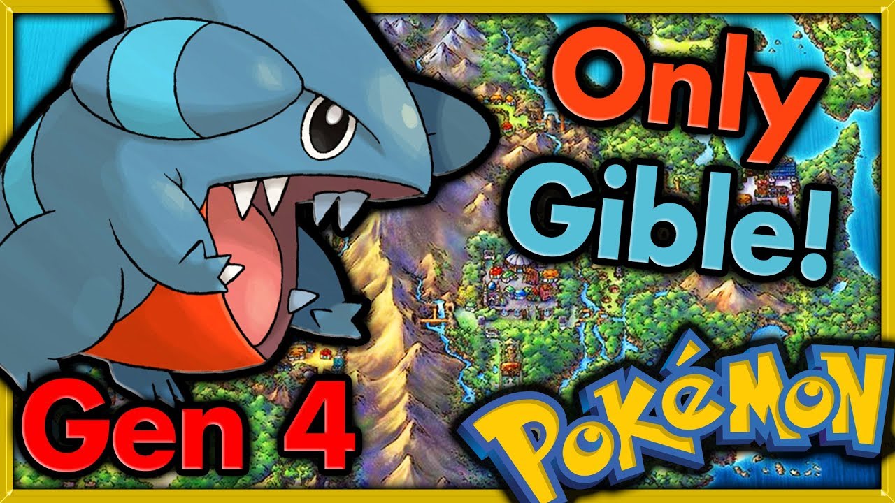 Can I Beat Pokemon Platinum with ONLY GIBLE? 🔴 Pokemon Challenges ► NO ITEMS IN BATTLE