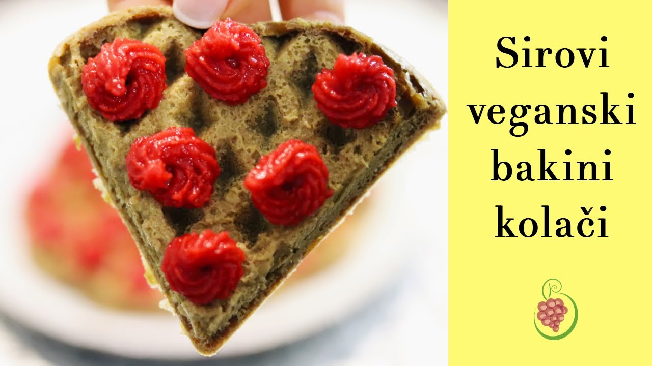 Sirovi veganski BAKINI KOLAČI - zdravi vafli