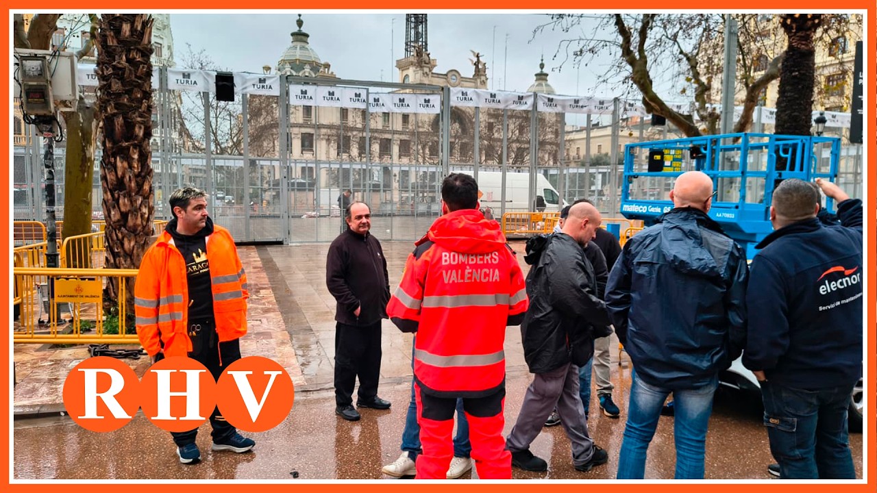 La mascletà de València, suspesa per les pluges