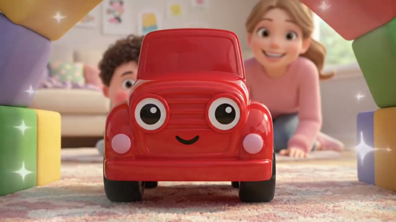 MAGIC GARAGE CITY FOR TODDLERS! 🚚🧱 Leo & Truckie Learn Gentle Hands + Clean Up Time