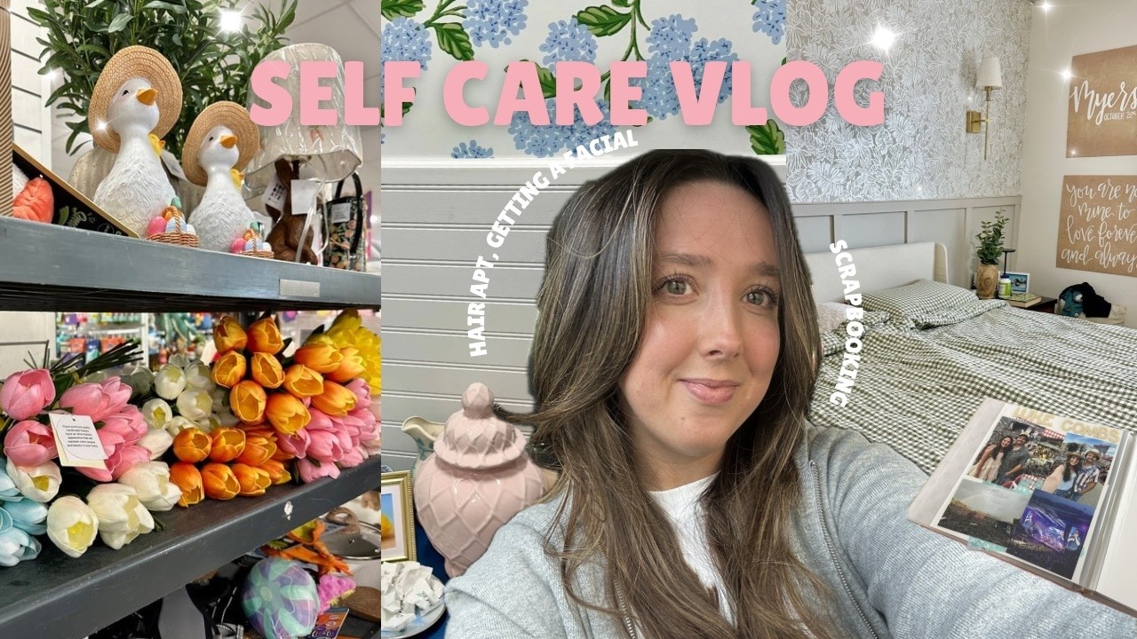 SELF CARE VLOG 🎀 girl chats, fresh haircut, crafting and a life update ✨