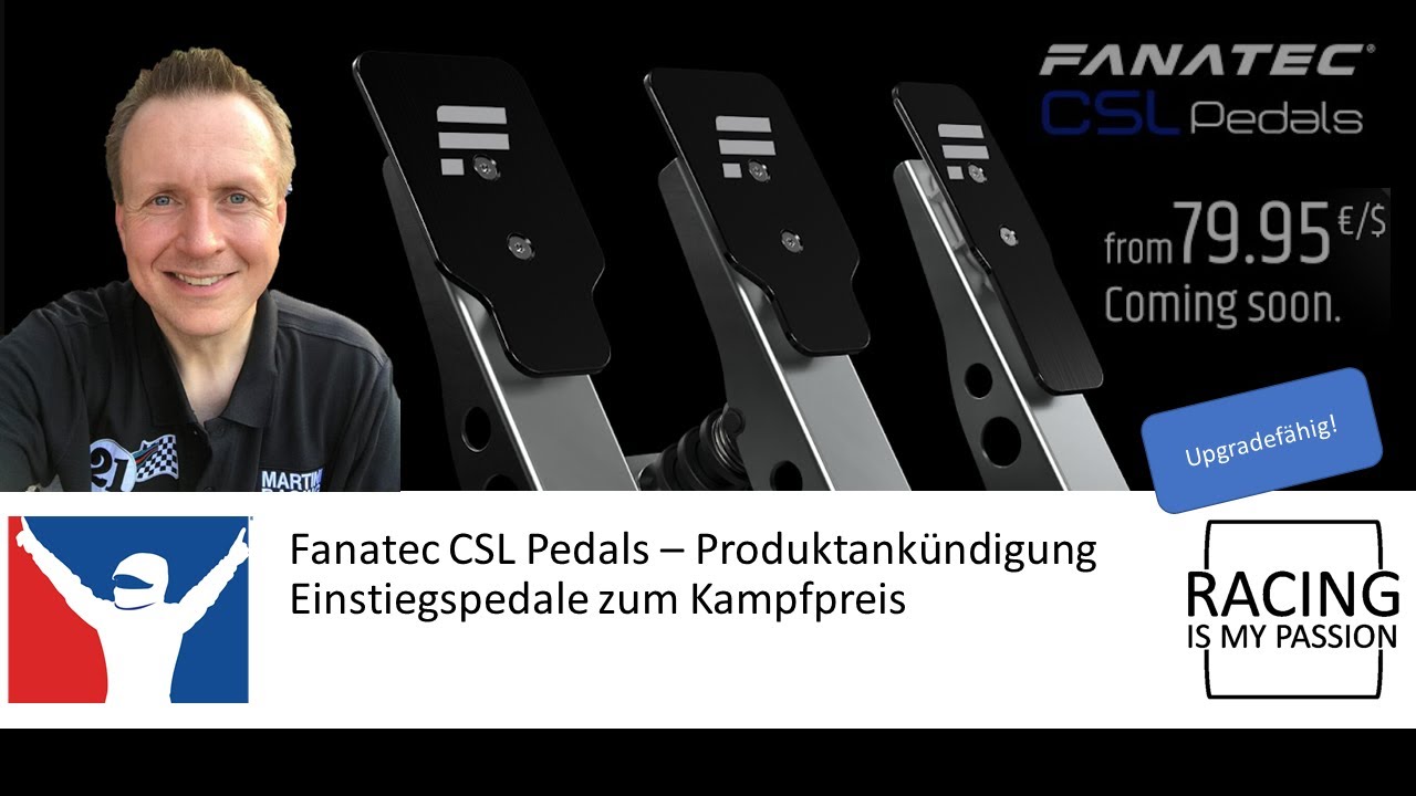 Fanatec CSL Pedals - Einstiegspedale zum Kampfpreis (upgradefähig)