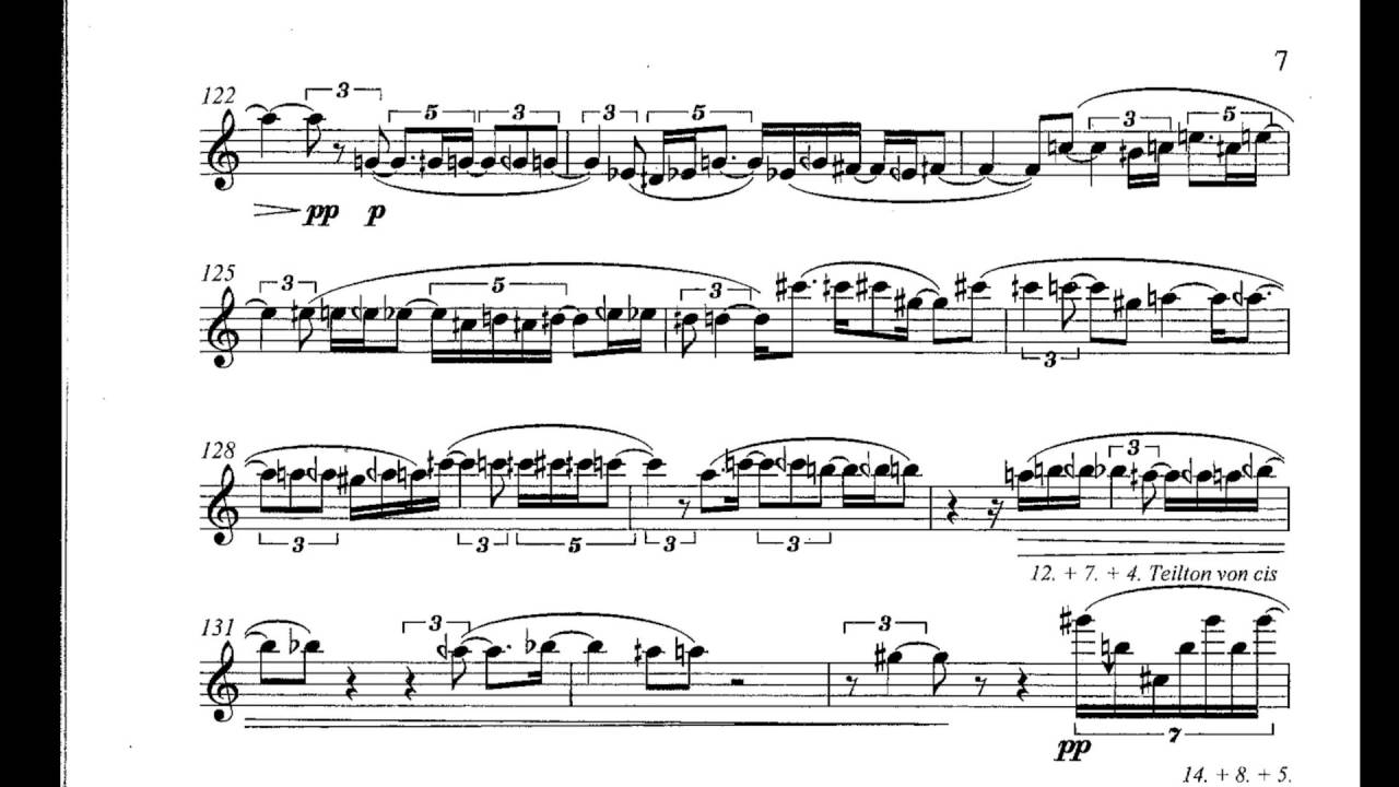 Georg Friedrich Haas - de terrae fine (w/ score) (for violin solo) (2001)