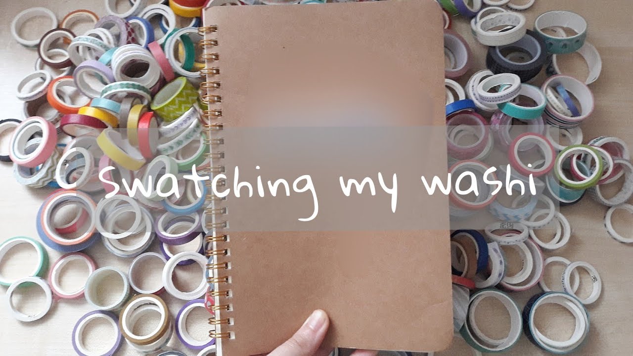 Starting a swatching journal// swatching 245 washi tape!