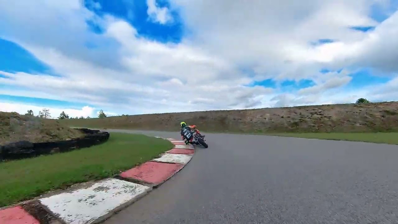Chasing fast IMR Corse 190 stock Pitbike @ Motorsportarena -  Bad Fischau