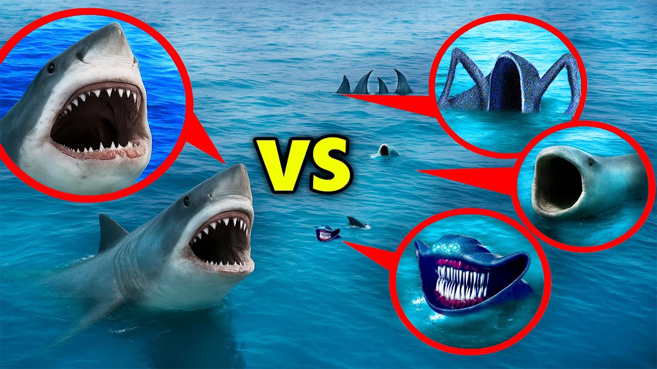 МОЙ ДРОН снял МЕГАЛАДОН vs ПОЖИРАТЕЛЯ МОРЕЙ, ЭЛЬ-ГРАН-МАЙЯ И БЛУПА &mdash; Они СТОЛКНУЛИСЬ в Океане!