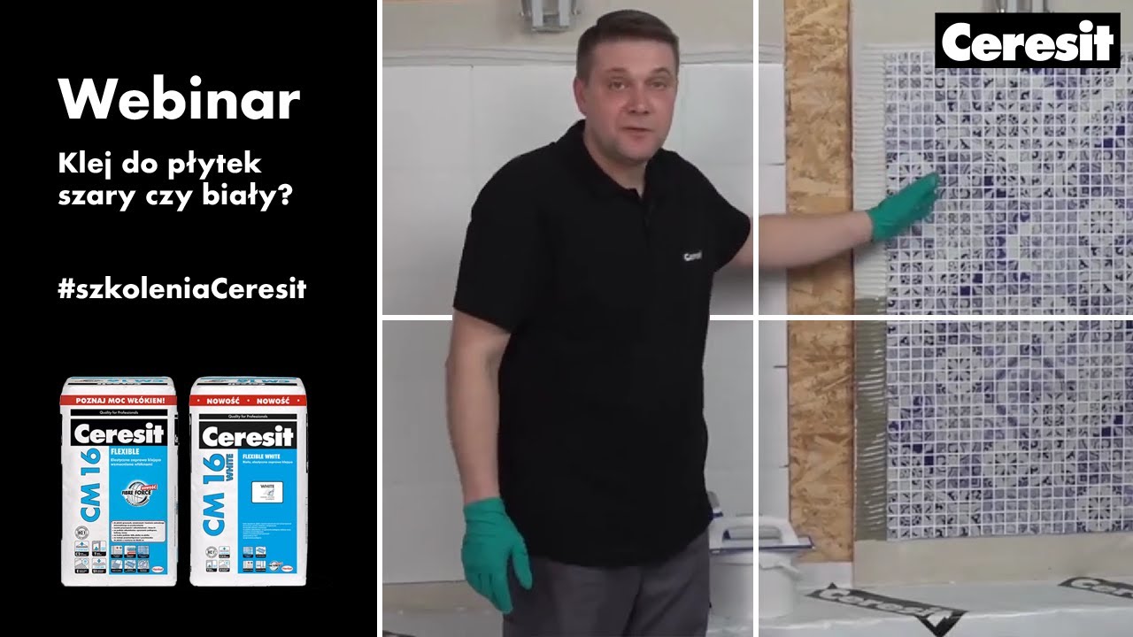 Webinar – klej do płytek biały czy szary?
