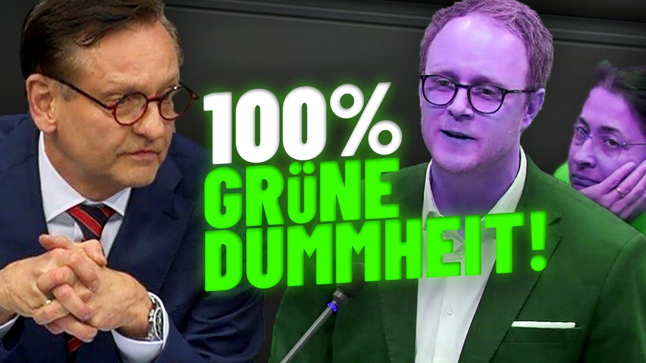 Gr&uuml;ne UNTERBRECHEN AfD-Rede im Bundestag! Gottschalk erteilt den Altparteien eine Lektion!