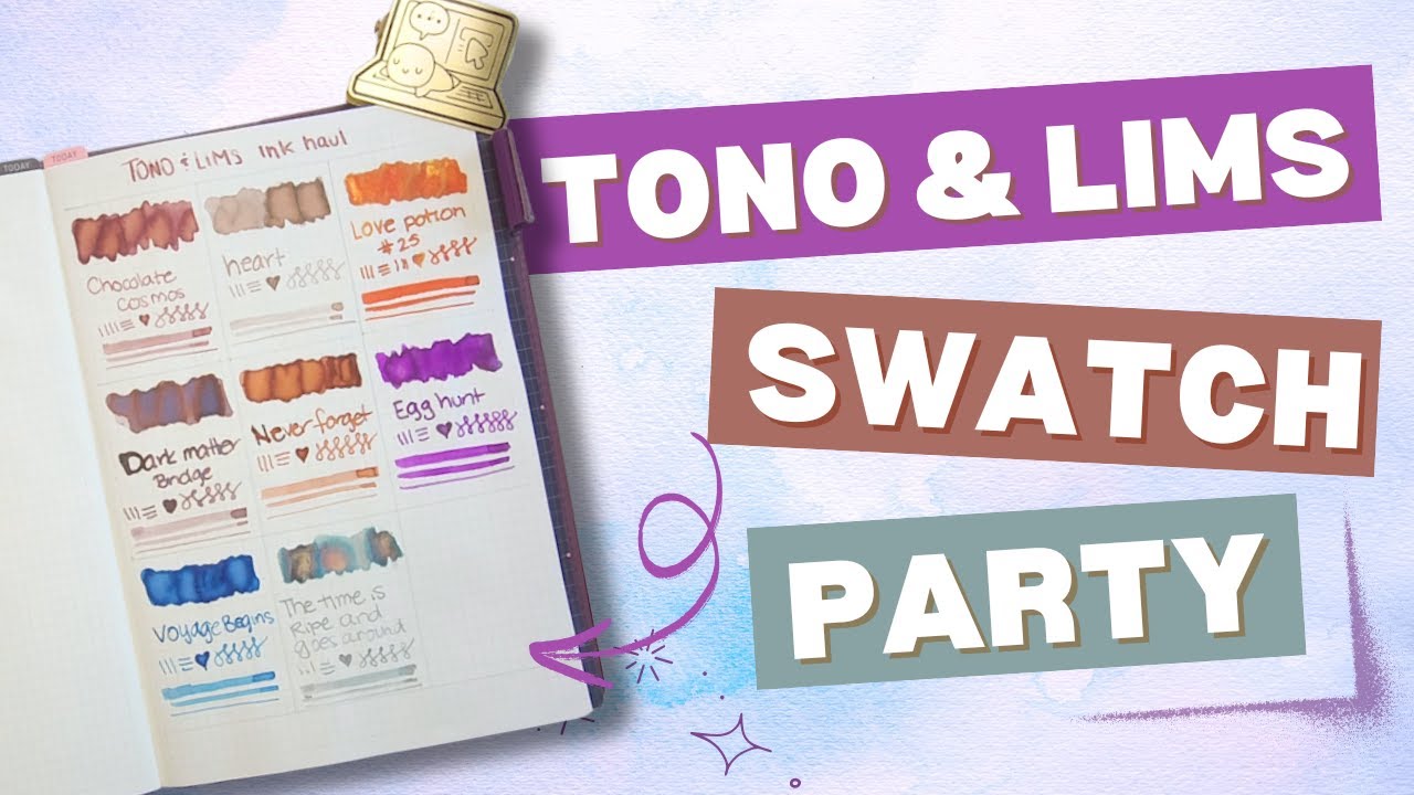 Tono & Lims Swatch Party! | #Inkhaul | #fountainpenink | #swatches