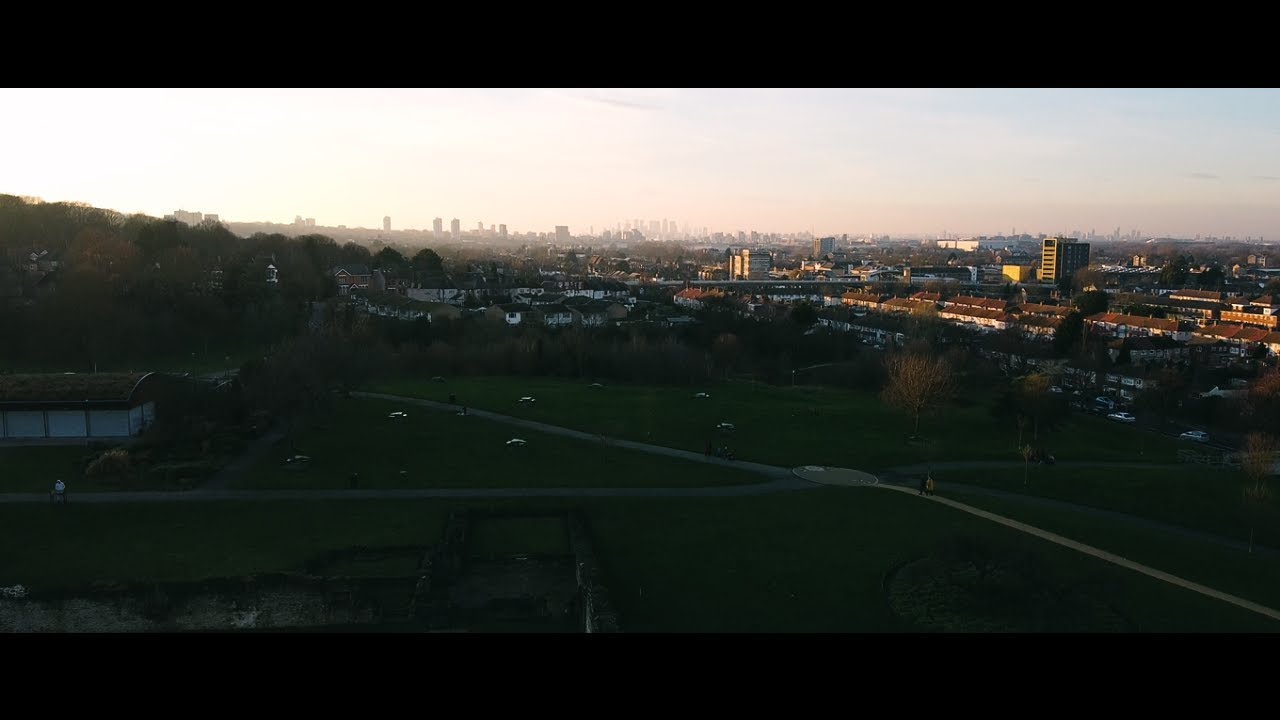Mavic Mini Drone Aerial Footage: Abbey Wood Ruins - London, UK: Crossrail Town (Elizabeth Line TfL)